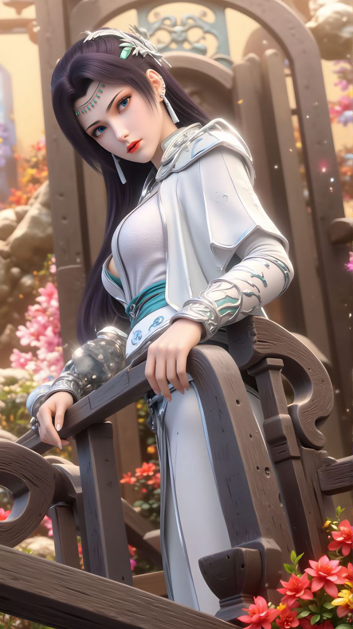 士进行美容
